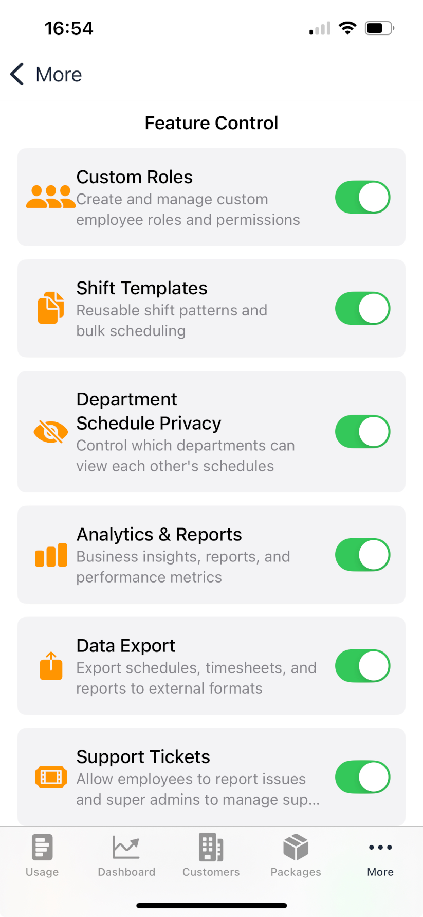 theWorkinghub Mobile App Features